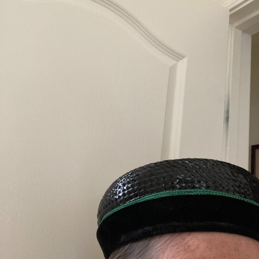 Vintage Lisette pillbox black hat - Picture 2 of 7